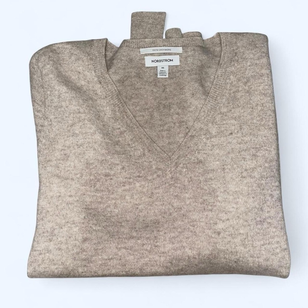 Nordstrom women’s Cashmere Tan Sweater